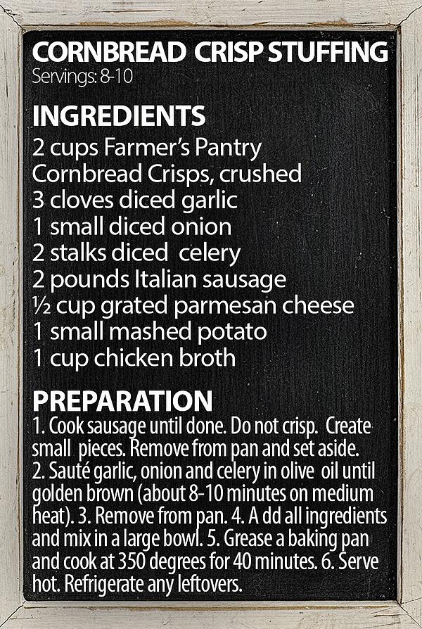 Farmer's Pantry Cornbread Crisp Stuffing Recipe